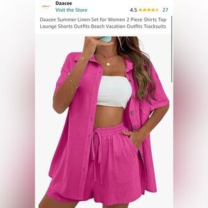 New linen set perfect for a summer